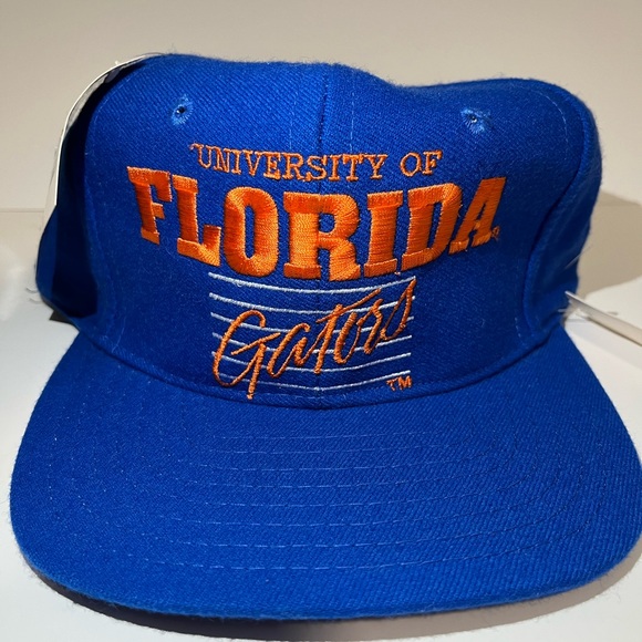 Vintage 90s University of Florida Gators Logo Snapback Hat Signatures Brand NWT - Picture 4 of 9